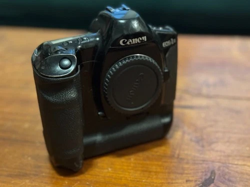 AS IS - Canon EOS-1N HS 35mm SLR Film Camera w/ BP-E1 Power Booster Battery Pack