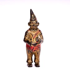 Vintage Cast Iron Circus Clown Carnival Sideshow Bank By A.C Williams