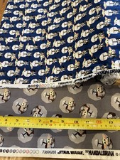 New SET/2 CAMELOT FABRICS STAR WARS MANDALORIAN FABRIC QUILT COTTON 1/2 Yd EACH