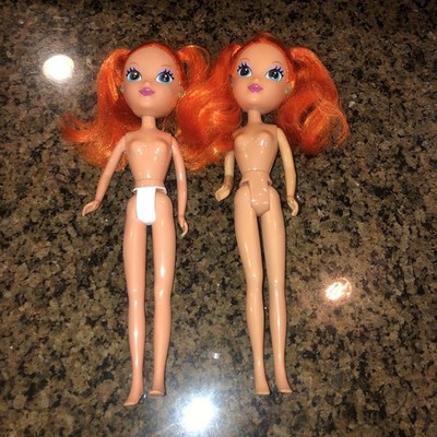 LISA FRANK X2 10  Dolls 2000 Red Hair Fab Friends  Undressed
