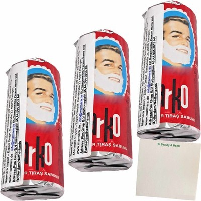 Arko Rasierseife Kremli Berber Tiras Sabunu 3er Pack 3x75g Packung usy Block