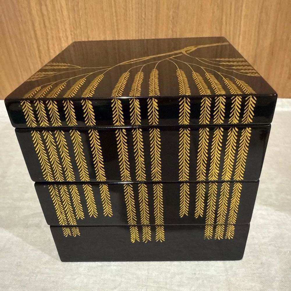 Jubako Bento Box Japanese Heiando Yamada Kojubako Oju threetiered heavy lacquer
