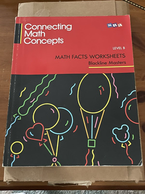 SRA Connecting Math Concepts Level B Math Fact worksheets 100 pages