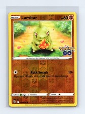 Larvitar 037/078 Carta Pokemon GO comune Reverse Holo leggermente giocata