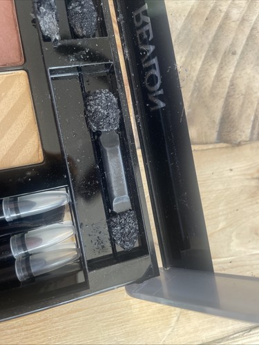 Vtg Revlon Vision of Glamour Eye Shadow 12 Overtime Shadows Browns Liner Palette - Picture 8 of 9