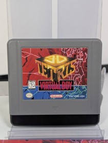 1996 Nintendo Virtual Boy 3D Tetris with Manual Tested Working Video Game