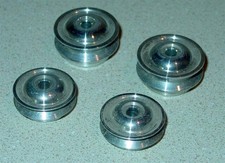 Set 4 Cox Thimble Drome Champ Polished Aluminum Wheels CHP-1H