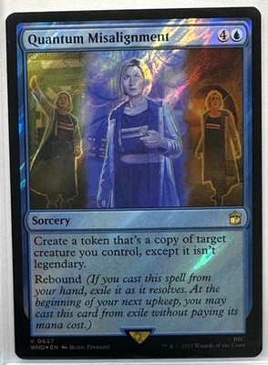 Quantum Misalignment (Surge Foil) Doctor Who Magic the Gathering MTG, (657)
