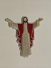 Jesus Rising Embroidered Iron On Patch New 