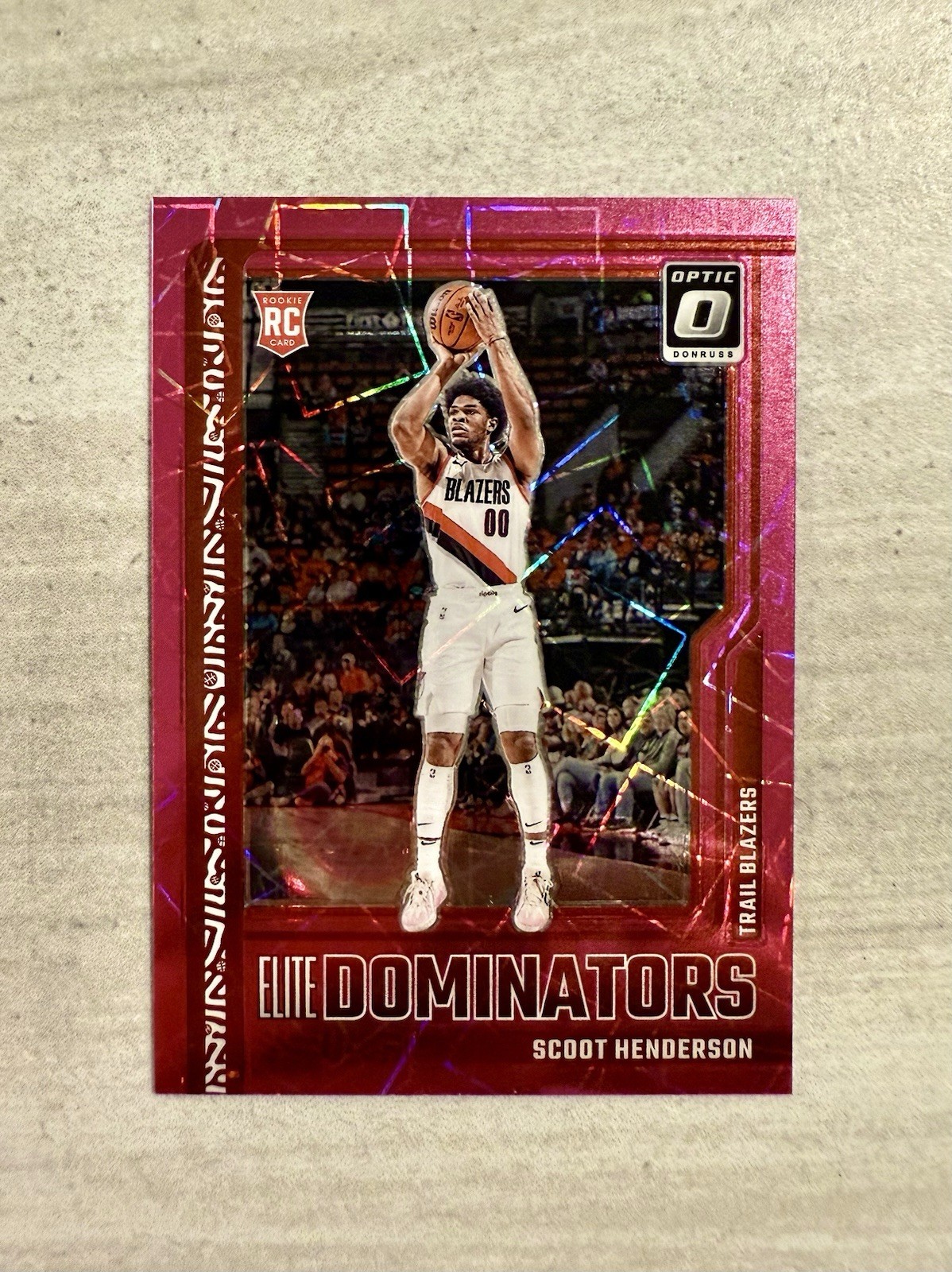 SCOOT HENDERSON RC 2023-24 Donruss Optic Elite Dominators Pink Velocity /79 SP