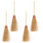 4Pcs  Doll House Brooms Doll House Accessories Miniature Cleaning Tool Models