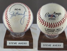 Steve Avery Autographed Baseball PSA|DNA Authentic & Certified