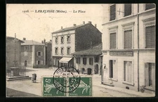 CPA Larajasse, La Place 1909 
