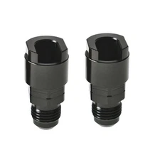 2PCS 6AN Male to 5/16" EFI Fuel Rail Line Fitting Adapter Quick-Disconnect