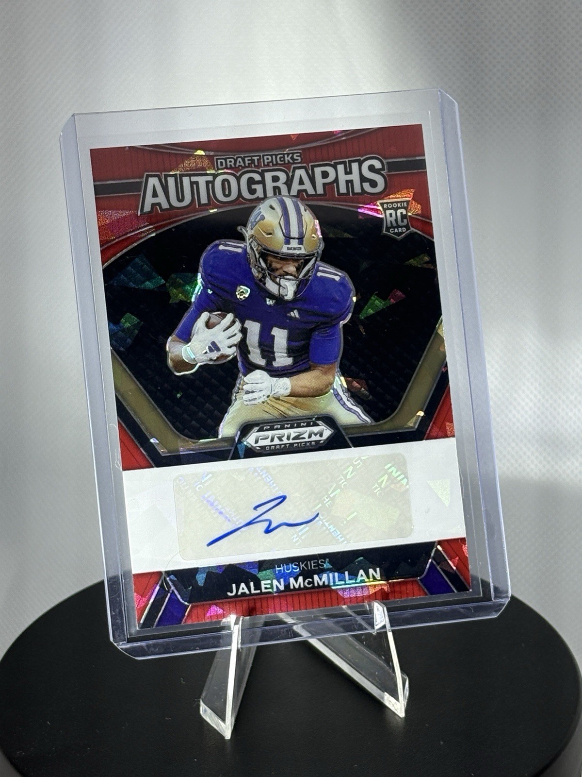 2024 Panini Prizm Draft Picks  Autographs Jalen McMillan #DPA-JMI Red Prizm