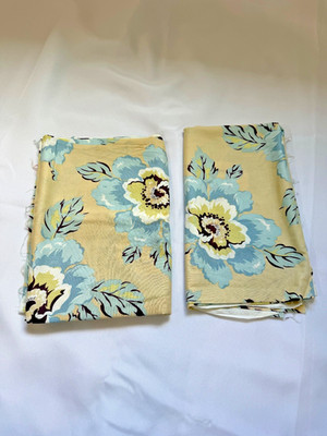 Vintage Amy Butler Quilt Fabric Gypsy Caravan OOP Over 1.5 yards total Tan Blue