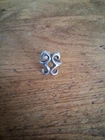 Silver Sandcast Ring Vintage Appx. Size 5 Native American
