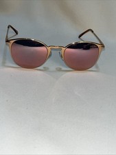 Fashion Sunglasses For Women Round, 100 UVA/UVB Protection, Rosegold Hailey