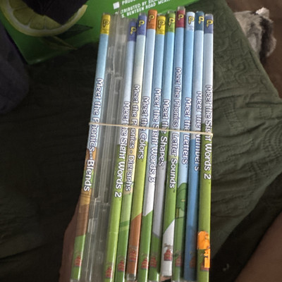 LOT OF 12 PRESCHOOL PREP SERIES PHONICS, LETTERS, COLORS, ETC. HOME SCHOOL dvds