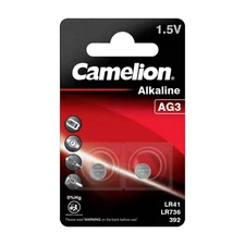 2 CAMELION AG3 LR736 ALKALINE BATTERIES LR41 392 G3 1.5V 2BL 28mAh EXP 2027 NEW