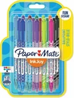 18 Paper Mate Ink Joy Ball Point Stylo Retractable 1.0mm Pen Vibrant Colours