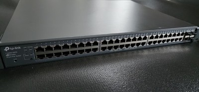 Tp-Link T1600G-52PS 48-Port Gigabit Smart PoE+ Switch w/ Rack Ears, Power Cord