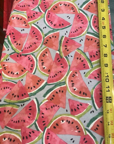 Lot Of 2 Remnants. Watermelon And Blue Tone Shy Quilts Craft Blankets Cotton - Picture 6 of 7