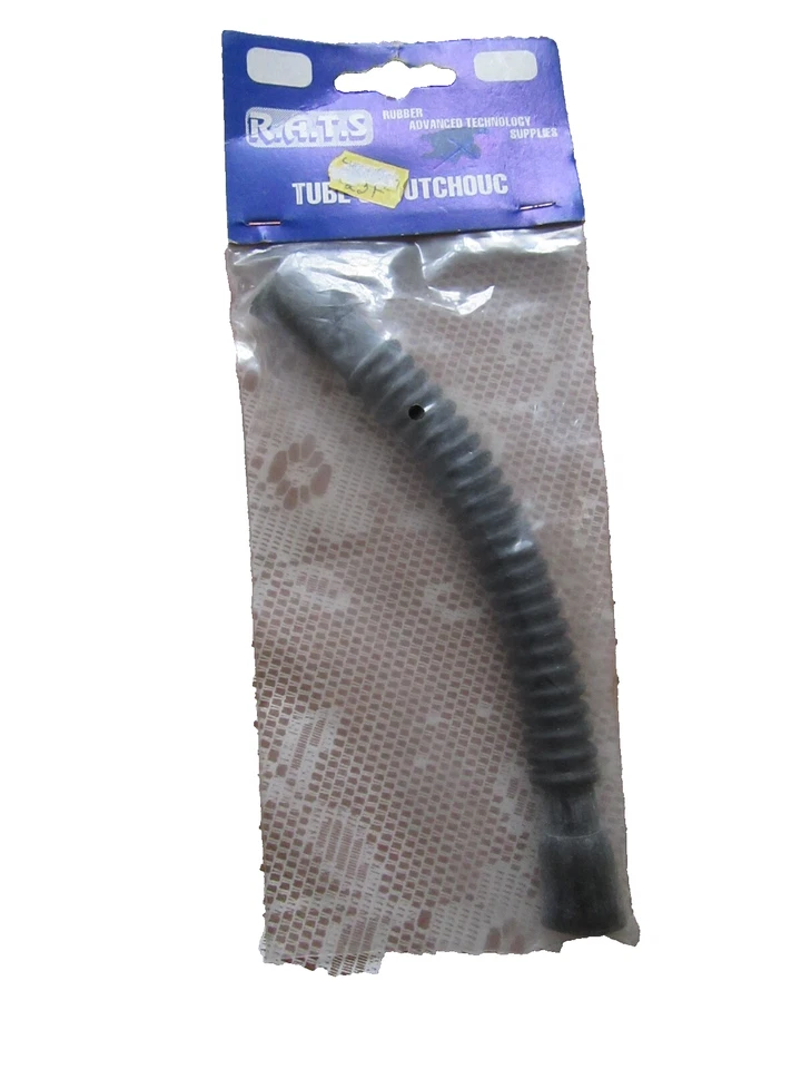R.A.T.S Tube Caoutchouc Noir 17cm Raccord Echappement RC Neuf Sachet Epoque A417 - Photo 1/4