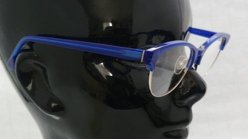 ALICE + OLIVIA Womens Eyeglasses Blue/silver 51-16 130 Japan Cateye Frames Only - Picture 2 of 9