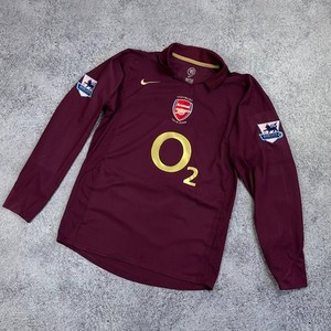 Arsenal バーガンディ 長袖シャツ L O2 Arsenal Burgundy for sale | eBay