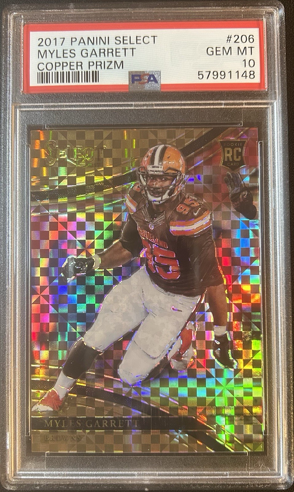 Myles Garrett Panini Select #206 Copper
