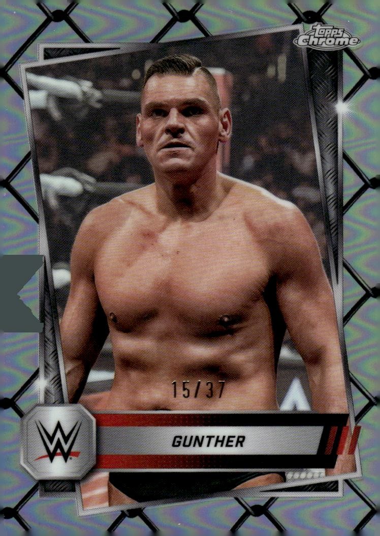 2025 Topps Chrome WWE Steel Cage Refractors #2 Gunther 15/37 - NM-MT
