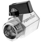 Poppstar Mini robinet à bille, FI 3/4 pouce sur FE 3/4 pouce, laiton