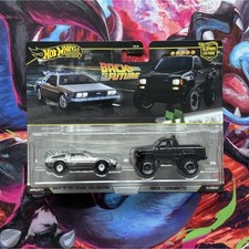 Hot Wheels Back to the Future Car Culture 1:64 DeLorean  Toyota Diecast Set