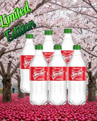  Sprite Cherry Soda Soft Drink 20 fl oz 6 Pack Limited EDITION  