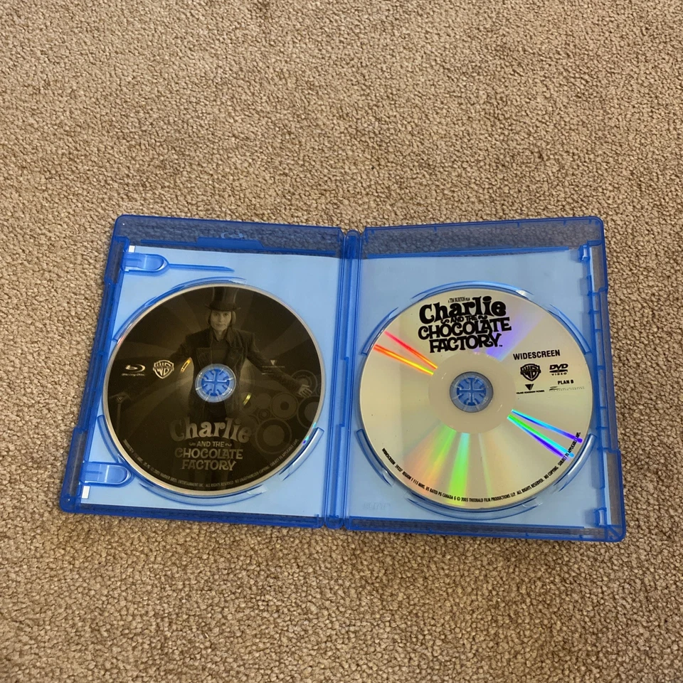 Charlie And The Chocolate Factory (Blu-Ray/DVD Combo, 2011) Протестировано и работает - Изображение 4 из 4