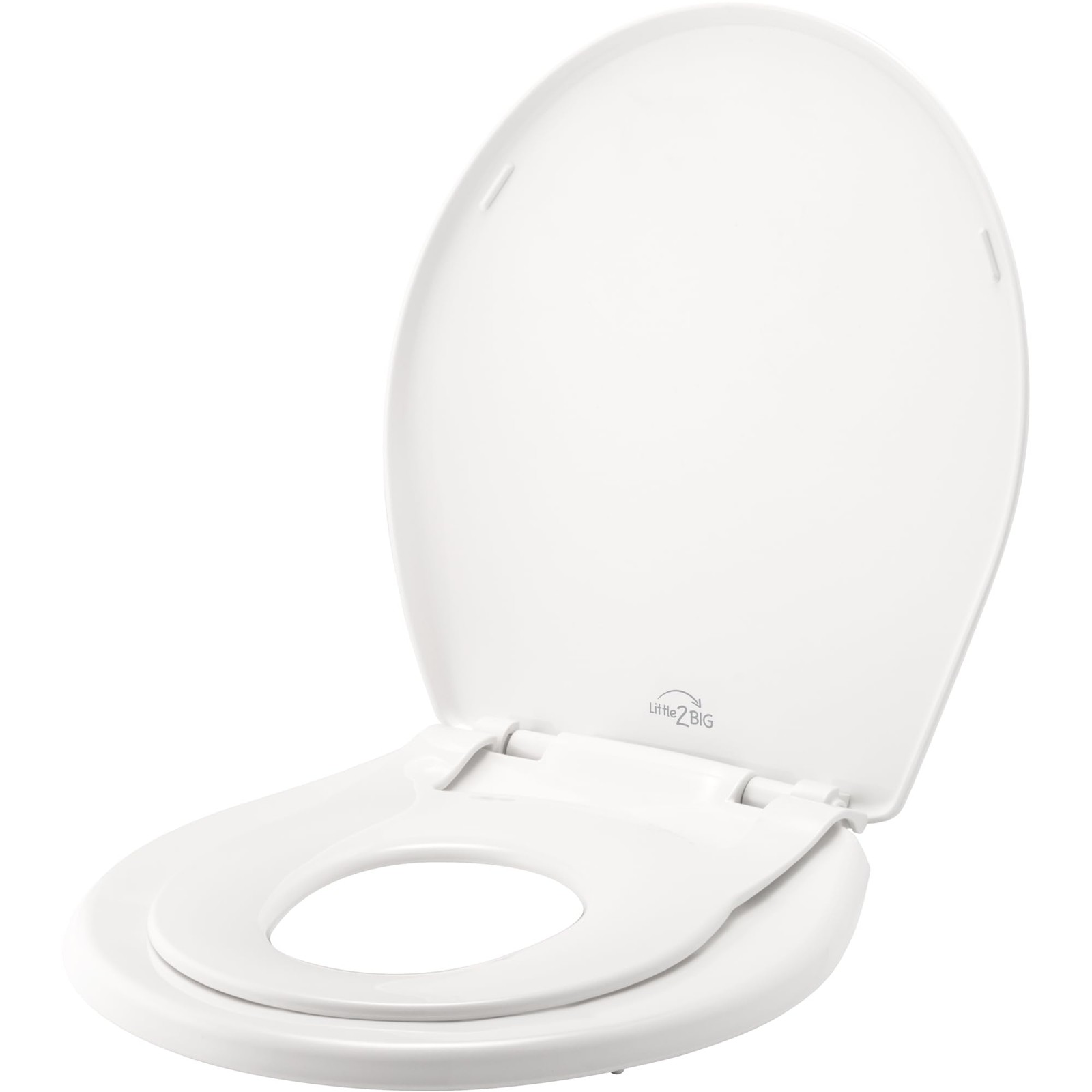 With Built-in Toddler Potty Training Round, White