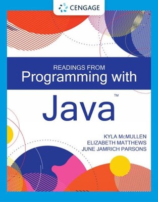 Readings from Programming with Java by June Jamrich Parsons Paperback Book