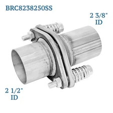 2 3/8" 2.375" x 2 1/2" 2.50" Exhaust Muffler Flange Pipe Repair Spherical Joint