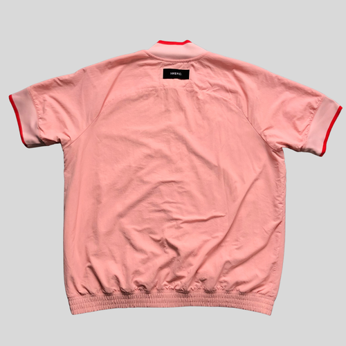 Nike FC Jacket Mens Large Pink Football Soccer Coach Training Kit Short Sleeve - Picture 2 of 7
