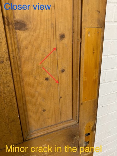 Reclaimed Old Victorian Pine Internal 4 panel Door 2005 x 805mm - Picture 12 of 24