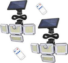 3000LM 333 LED Solar Lights Outdoor Waterproof Motion Sensor Security Wall Lamp