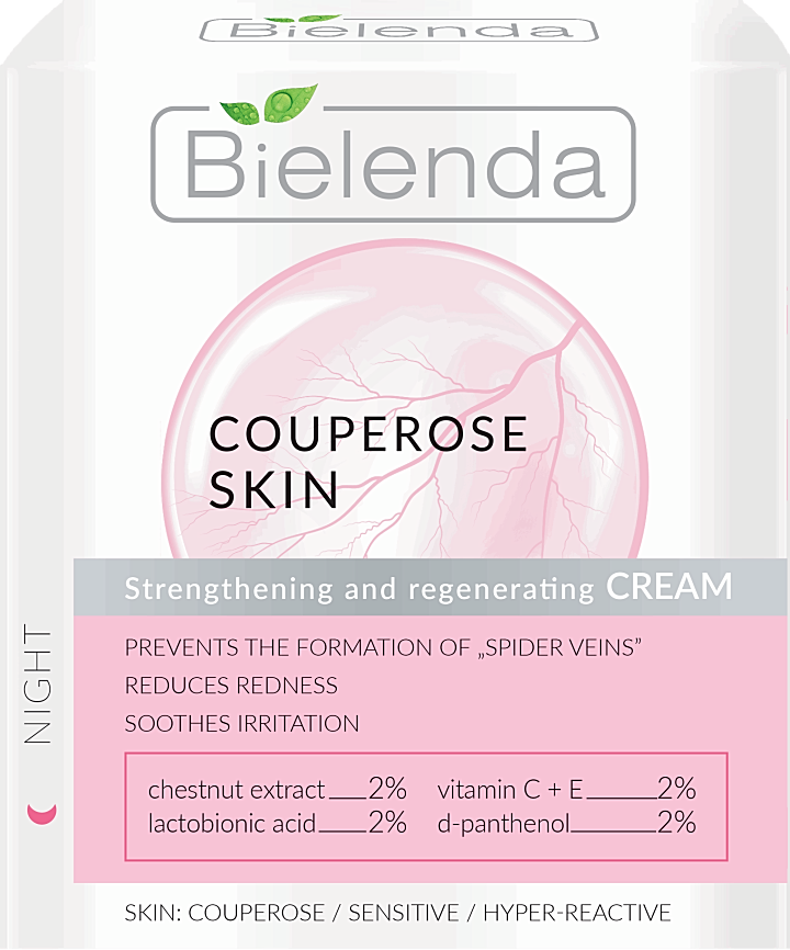 Bielenda Capillary Skin Strengthening and Regenerating Face Cream Night 50ml