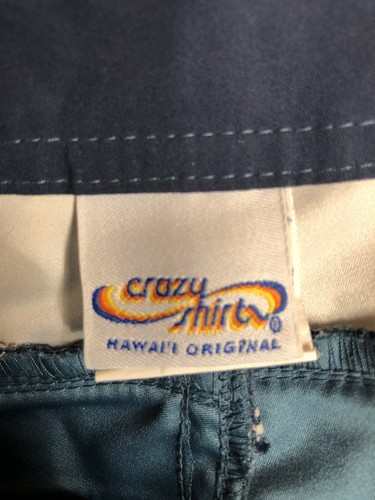 Crazy Shirts Hawaii Original Mens Size 32 Blue Hawaiian Board Shorts - Picture 5 of 6