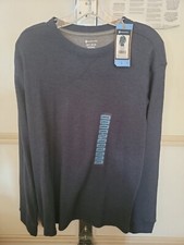 Member's Mark Men's Waffle Knit Soft Wash Long Sleeve Thermal Crew Top Large