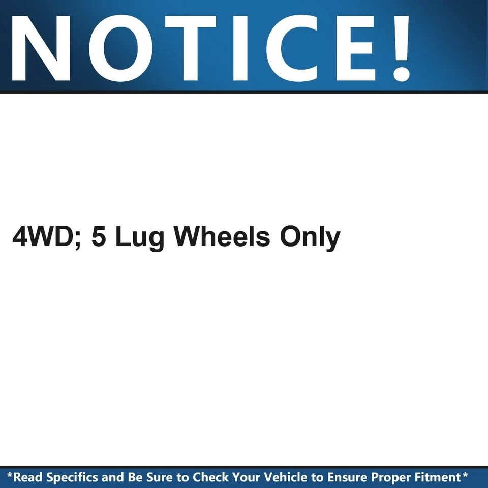 Pastillas de freno rotores de disco delanteros 4x4 para Ford F-150 1997-2001 2002 2003 4x4 5 orejetas Foto 3 de 4