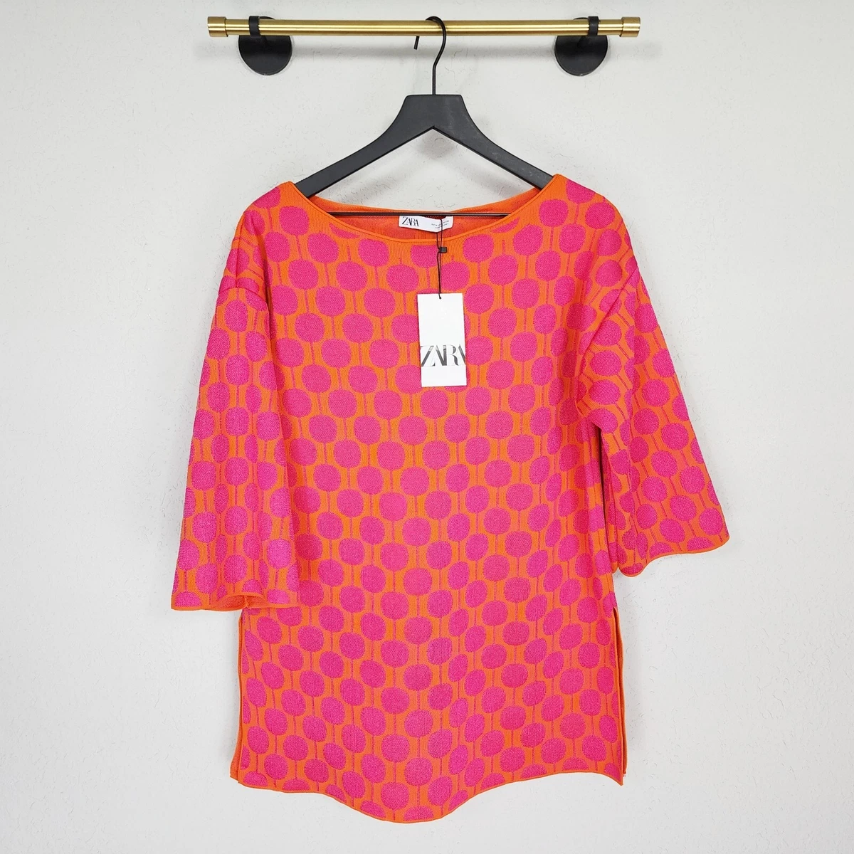 Zara polka dot sweater Clearance