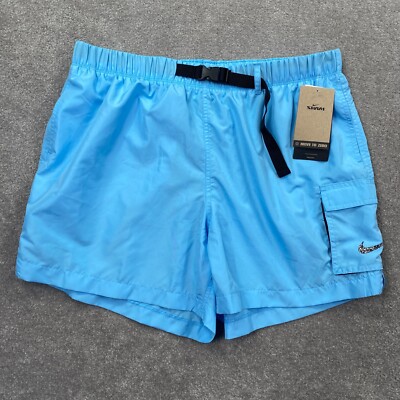 Nike Men's Swim 5” Packable Belted Cargo Shorts Size XL Light