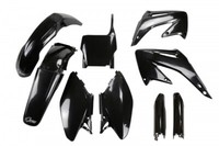 Kunststoffverkleidung Kit Honda CR 125 / 250 2004 Schwarz Ufo Plast Full