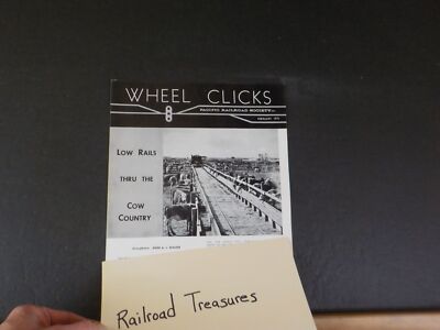 Wheel Clicks 1971 Februar Pacific Railroad Society niedrige Schienen durch die Kuhzählung